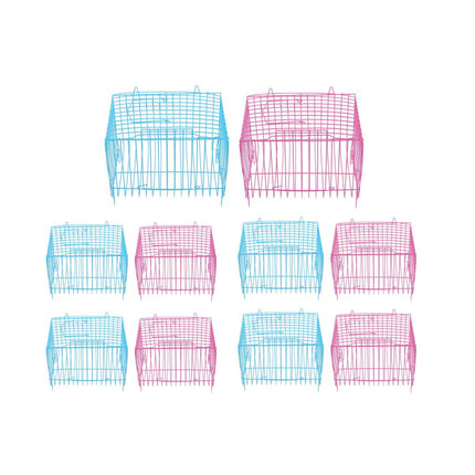 Small Bird Transport Collapsible Cage Travel Pet Carrier Portable Folding Cage