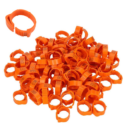 Chicken Duck Goose Leg Rings 100pcs Numbered Ankle Bands Bird ID Tags Farm Use