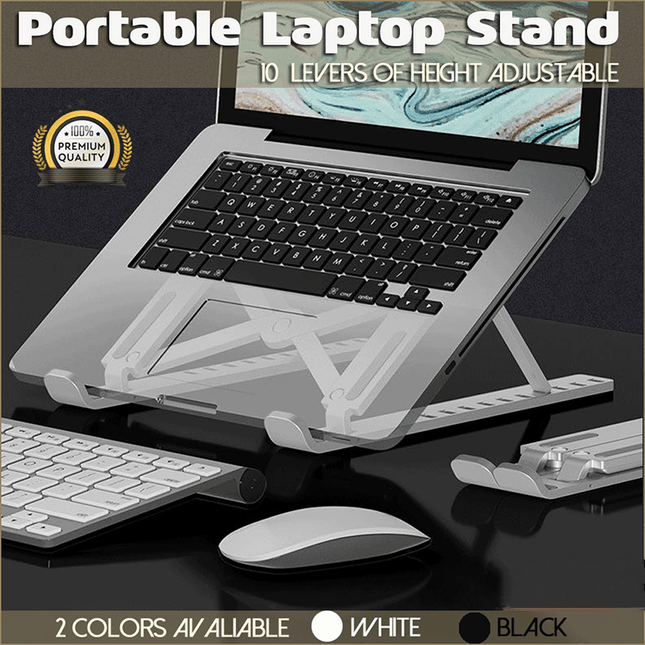 Laptop Stand Notebook Foldable Adjustable Table Portable Lazy Computer Desk Au - Aimall