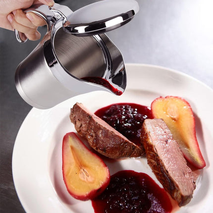 Stainless Steel Steak Sauce Pot Sauce Seasoning Pot Small for Gravy Kitchen