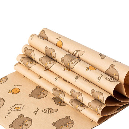 100pcs Sandwich Wrappers Oil Blotting Coated Paper Air Fryer Baking Parchment