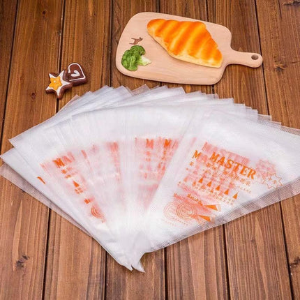 100-200Pcs Disposable Piping Bags For Cake Decor Icing Frosting Piping Nozzlesau - Aimall