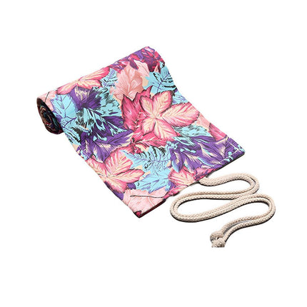 48/72 Hole Canvas Roll Pen Bag Pencil Case for Colored Pencils and Sketch Tools