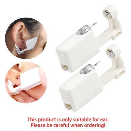 Disposable Sealed Ear Piercing Gun Kit Tool With 316L Stud Bone With Gem 1Pc