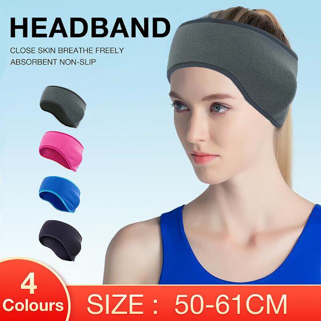 Outdoor Winter Fleece Ear Warmer Sports Headband Skiing Warm Earmuffs Headband