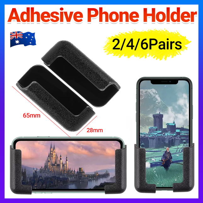 2/4/6x Self Adhesive Dashboard Mount Car Phone Adjustable Width CellPhone holder