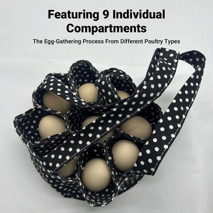 Egg Collection Basket for Chicken Coop 9 Egg Capacity Easy to Clean Egg Storage