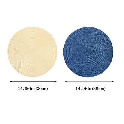 4PCS Table Mats Cup Mats Round Bowl Mats Heat Insulation Set for Household Use
