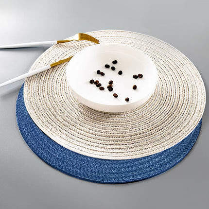 4PCS Table Mats Cup Mats Round Bowl Mats Heat Insulation Set for Household Use
