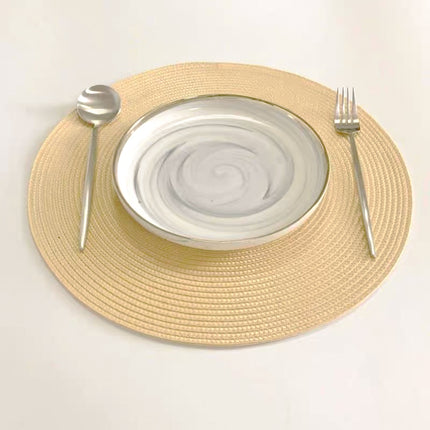 4PCS Table Mats Cup Mats Round Bowl Mats Heat Insulation Set for Household Use