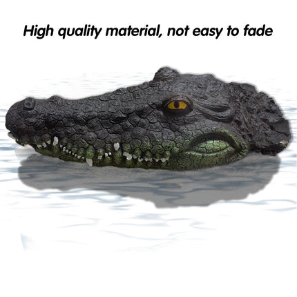 Floating Alligator Head Pond Ornament Garden Pool Animal Decor Simulation Model