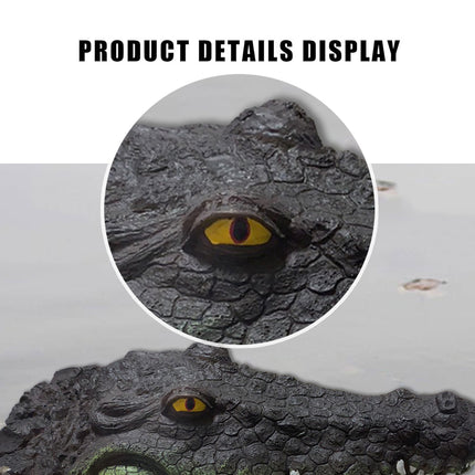 Floating Alligator Head Pond Ornament Garden Pool Animal Decor Simulation Model