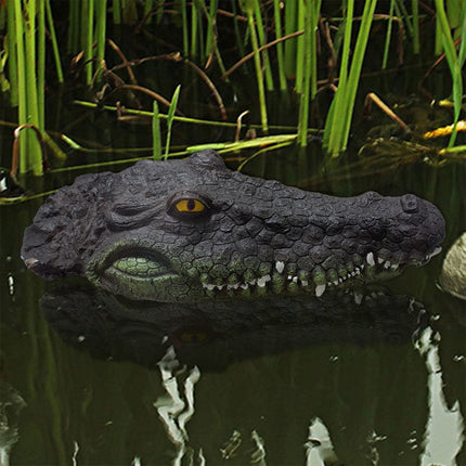 Floating Alligator Head Pond Ornament Garden Pool Animal Decor Simulation Model