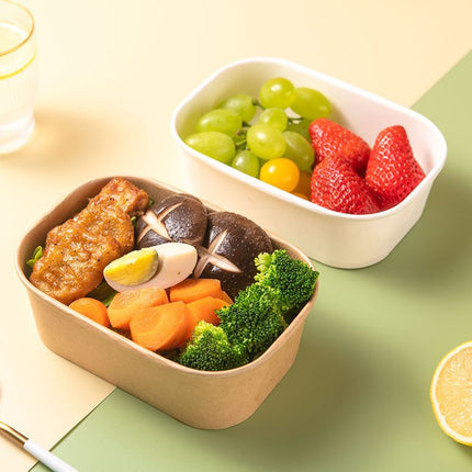 Kraft Paper Bowl for Takeaway Leak-Proof Disposable Food Container