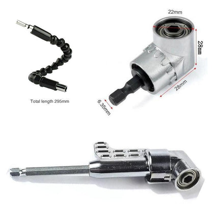 Right Angle Drill Bit Attachments and Flexible Shaft Bits Single and 3-Piece Options