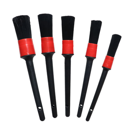 5pcs Car Detailing Brush Set for Interior Cleaning Vents Dashboard and Wheels