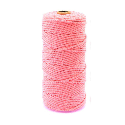 3mm Colored Cotton Rope DIY Hand Woven Macrame Cord Tapestry Binding Craft Rope