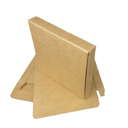 Kraft Paper Box 2 Sizes Brown 50Pcs Packaging Shipping Box Quick Folded Durable
