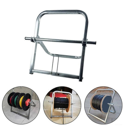Cable Drum Holder Stand Rg6 Telstra Nbn Wire Reel Caddy Foldable Bearing Roller