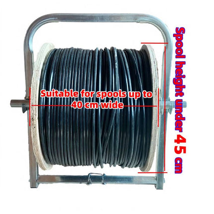Cable Drum Holder Stand Rg6 Telstra Nbn Wire Reel Caddy Foldable Bearing Roller