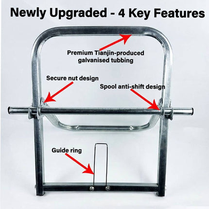 Cable Drum Holder Stand Rg6 Telstra Nbn Wire Reel Caddy Foldable Bearing Roller