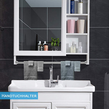 Adjustable Tension Rod Extendable Rack Shower Wind Curtain Closet Pole 50-160cm