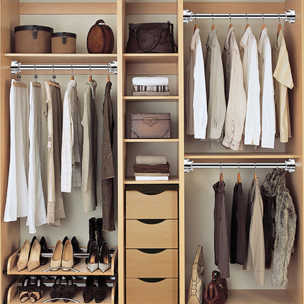 Adjustable Tension Rod Extendable Rack Shower Wind Curtain Closet Pole 50-160cm