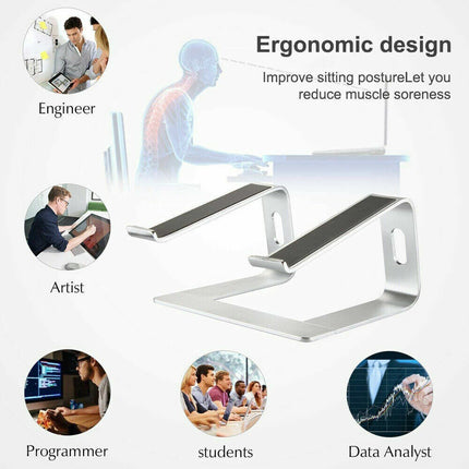 Desk Laptop Stand Aluminium Riser Compatible with 11 to 15 Inch Laptops