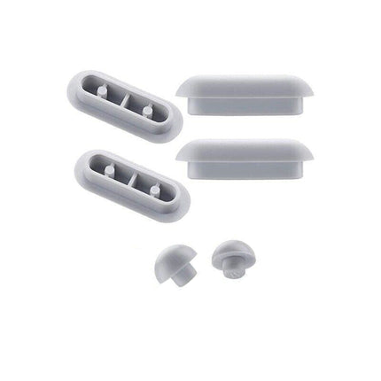 6Pcs Grey Toilet Seat Bumpers Cushions Soft Stop Pads for Noise Reduction and Stability