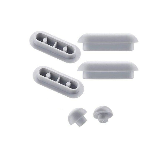 6Pcs Grey Toilet Seat Bumpers Cushions Soft Stop Pads for Noise Reduction and Stability