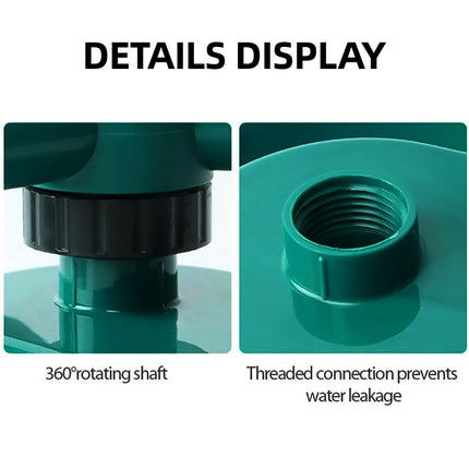 360° Rotation Auto Irrigation System Garden Lawn Sprinkler Patio Save Water Use