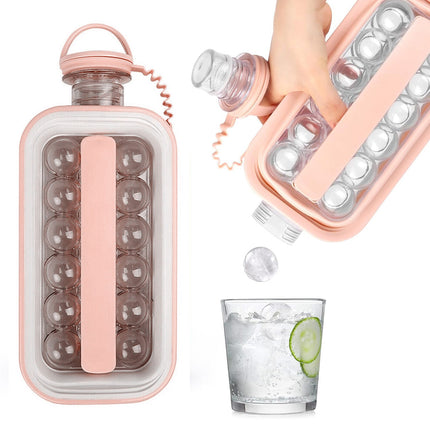Foldable Ice Cube Tray Mold Easy Release Reusable Travel Kitchen Freezer Tool