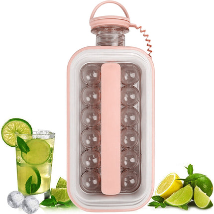 Foldable Ice Cube Tray Mold Easy Release Reusable Travel Kitchen Freezer Tool