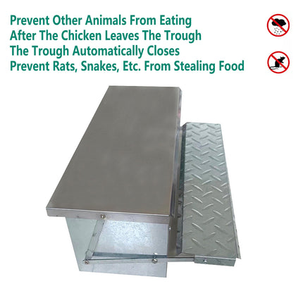 Giantz Automatic Chicken Feeder Auto Coop Chick Poultry Treadle Self Opening