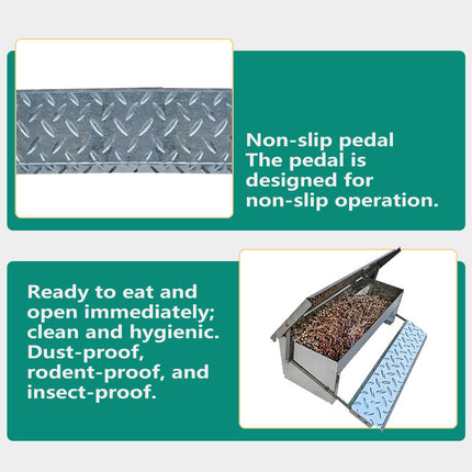 Giantz Automatic Chicken Feeder Auto Coop Chick Poultry Treadle Self Opening