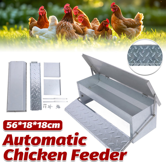 Giantz Automatic Chicken Feeder Auto Coop Chick Poultry Treadle Self Opening