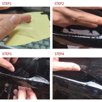 4Pcs Invisible Car Door Handle Films Protective Scratches Protector Accessories