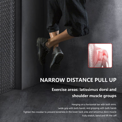 Wall-Mounted Pull Up Bar Fitness Device Strength Training Home Gym Exercise