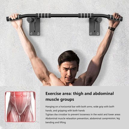 Wall-Mounted Pull Up Bar Fitness Device Strength Training Home Gym Exercise