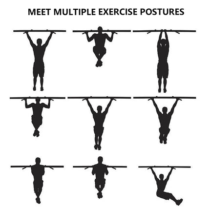 Wall-Mounted Pull Up Bar Fitness Device Strength Training Home Gym Exercise