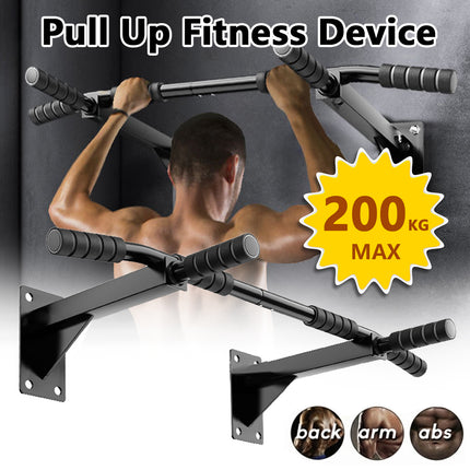Wall-Mounted Pull Up Bar Fitness Device Strength Training Home Gym Exercise
