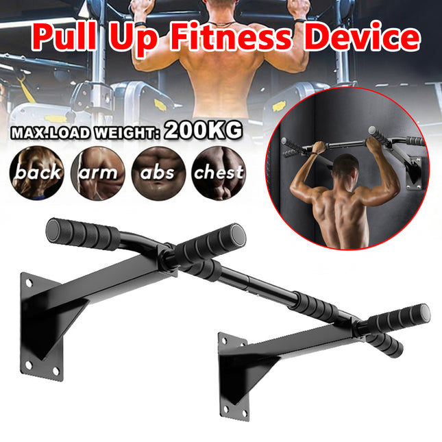 Wall-Mounted Pull Up Bar Fitness Device Strength Training Home Gym Exercise