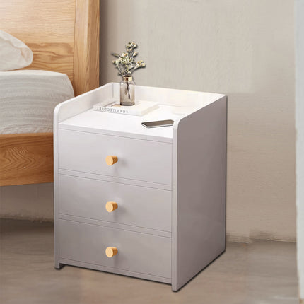 3 Drawer Bedroom Bedside Storage Cabinet Standard Space Saving Sturdy Durable
