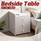 3 Drawer Bedroom Bedside Storage Cabinet Standard Space Saving Sturdy Durable