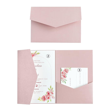 20PCS 3D Tri-Fold Holiday Wedding Invitation Envelope Greeting Cards Aesthetic