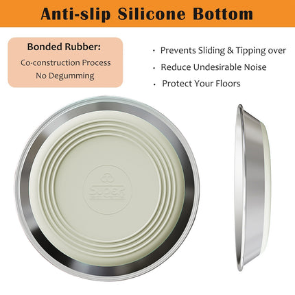 AntiSlip Cat Bowl Pet Food Basin Cat and Dog Feeding Bowl Universal Pet Dish