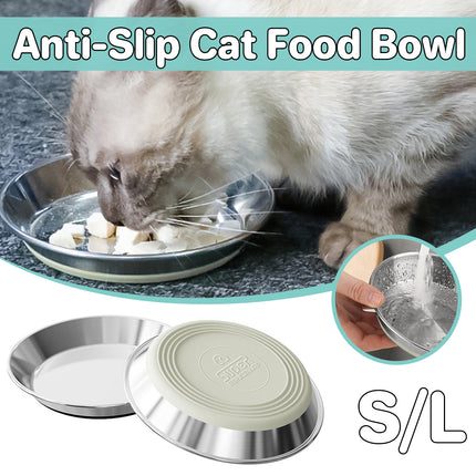 AntiSlip Cat Bowl Pet Food Basin Cat and Dog Feeding Bowl Universal Pet Dish