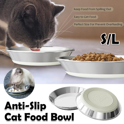 AntiSlip Cat Bowl Pet Food Basin Cat and Dog Feeding Bowl Universal Pet Dish