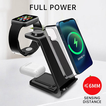Multi Function 3 in 1 Wireless Charger for Watch Mobile Folding Fast Charging