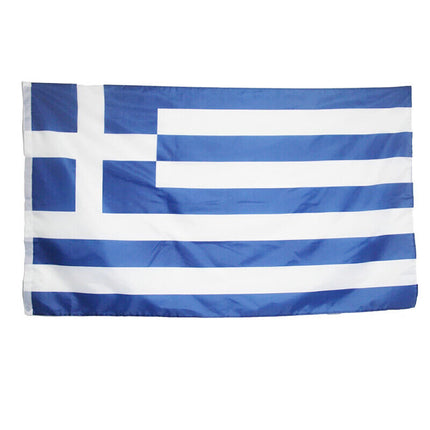 Large Greece Greek Flag Heavy Duty Outdoor 90 X 150 Cm - 3Ft X 5Ft